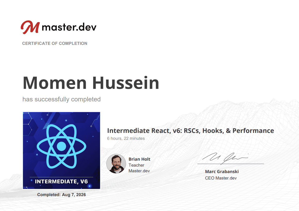 React